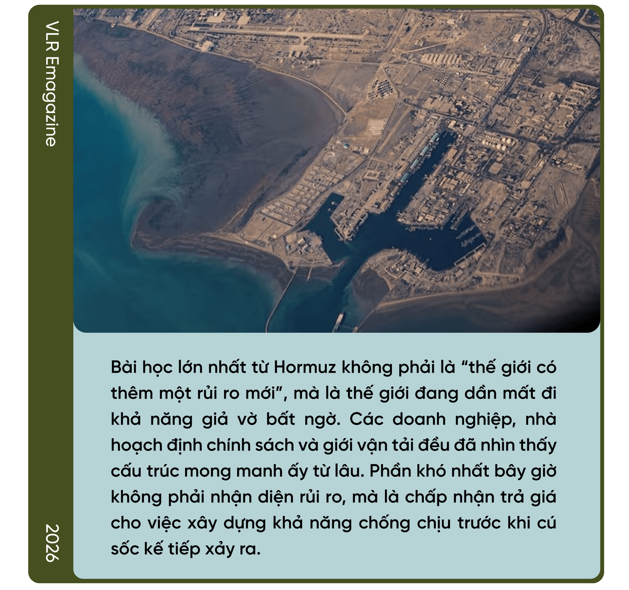 Khả năng chống đứt gãy chuỗi cung ứng toàn cầu tại Việt Nam - ảnh 5 Kết luận: Hormuz như một tấm gương, chứ không phải nỗi sợ hãi - Khả năng chống đứt gãy chuỗi cung ứng toàn cầu tại Việt Nam