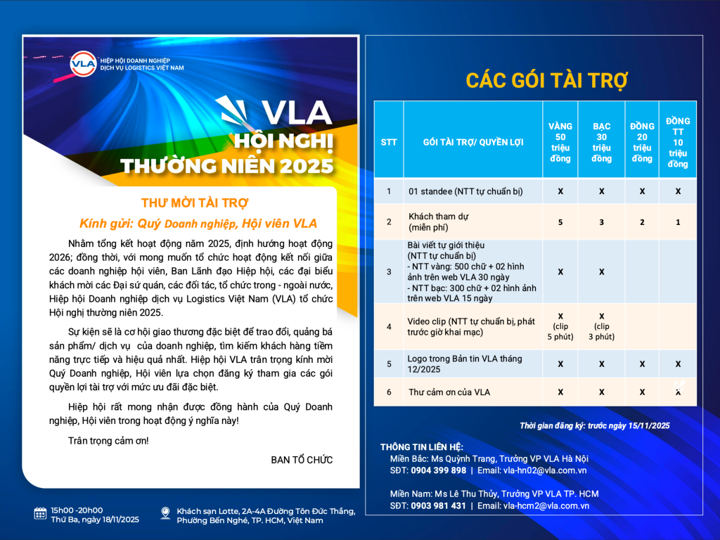 Kết luận: Bước tiếp theo cùng cộng đồng VLA - Hội nghị logistics Việt Nam: Cầu nối cho chuỗi cung ứng Việt
